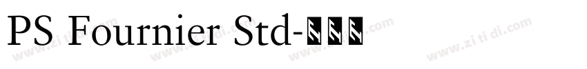 PS Fournier Std字体转换